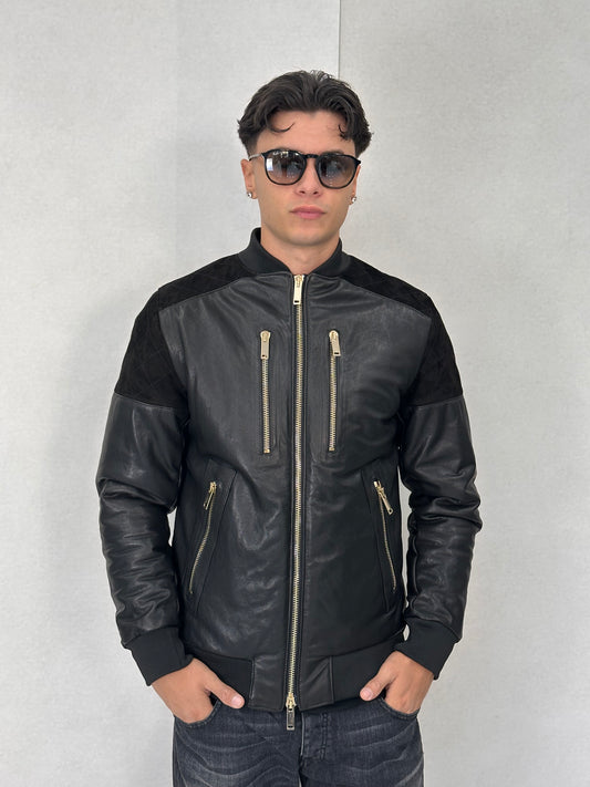Giubbotto in pelle LEATHER JACKET -CARROXPELLE-