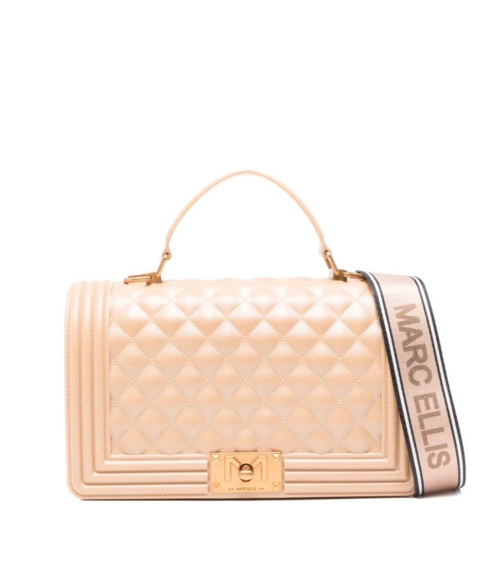 Borsa MARC ELLIS - FLAT SQUARE M- beige/oro