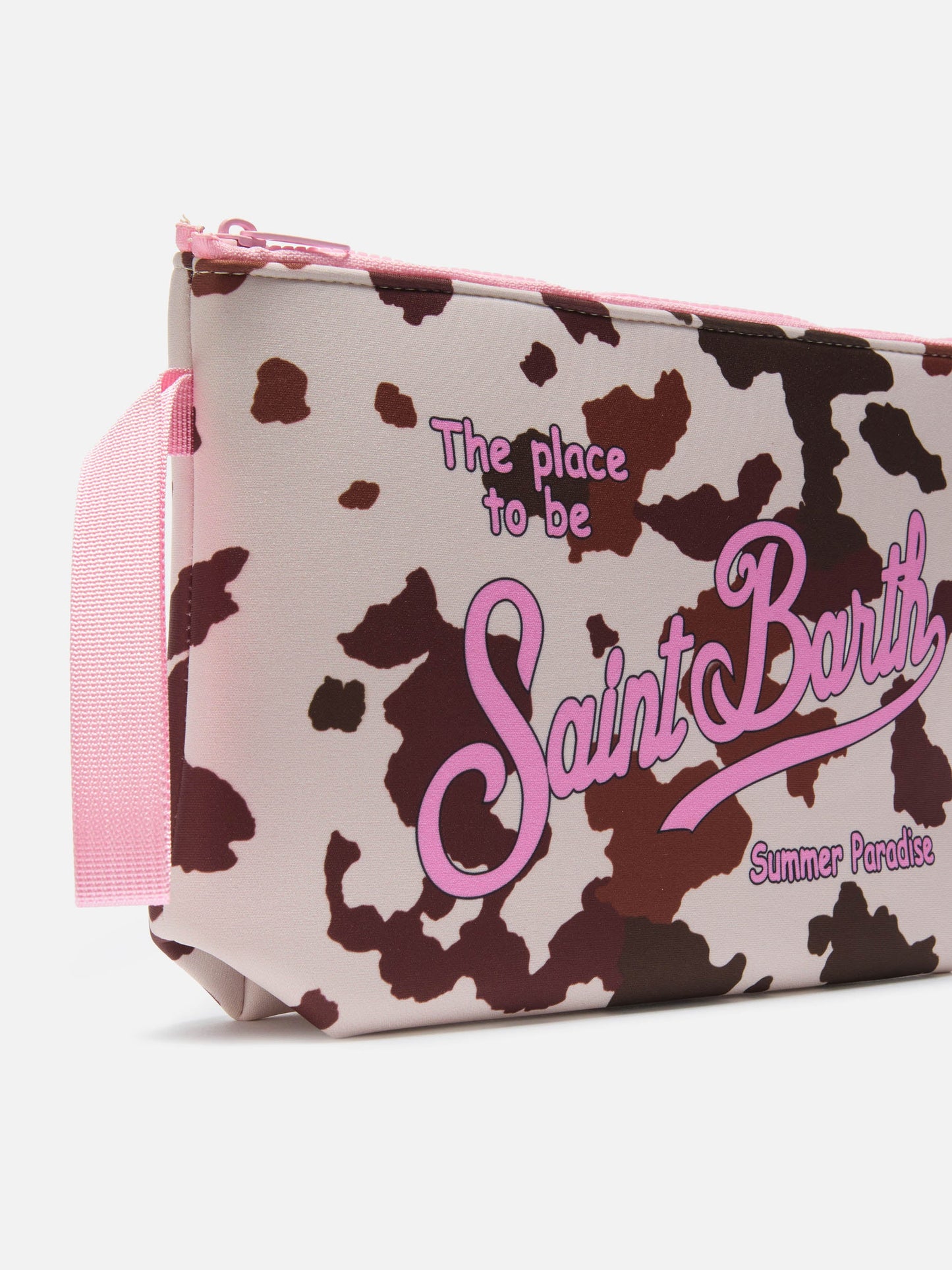 Pochette SAINT BARTH -ALINE BIG- bianco/marrone