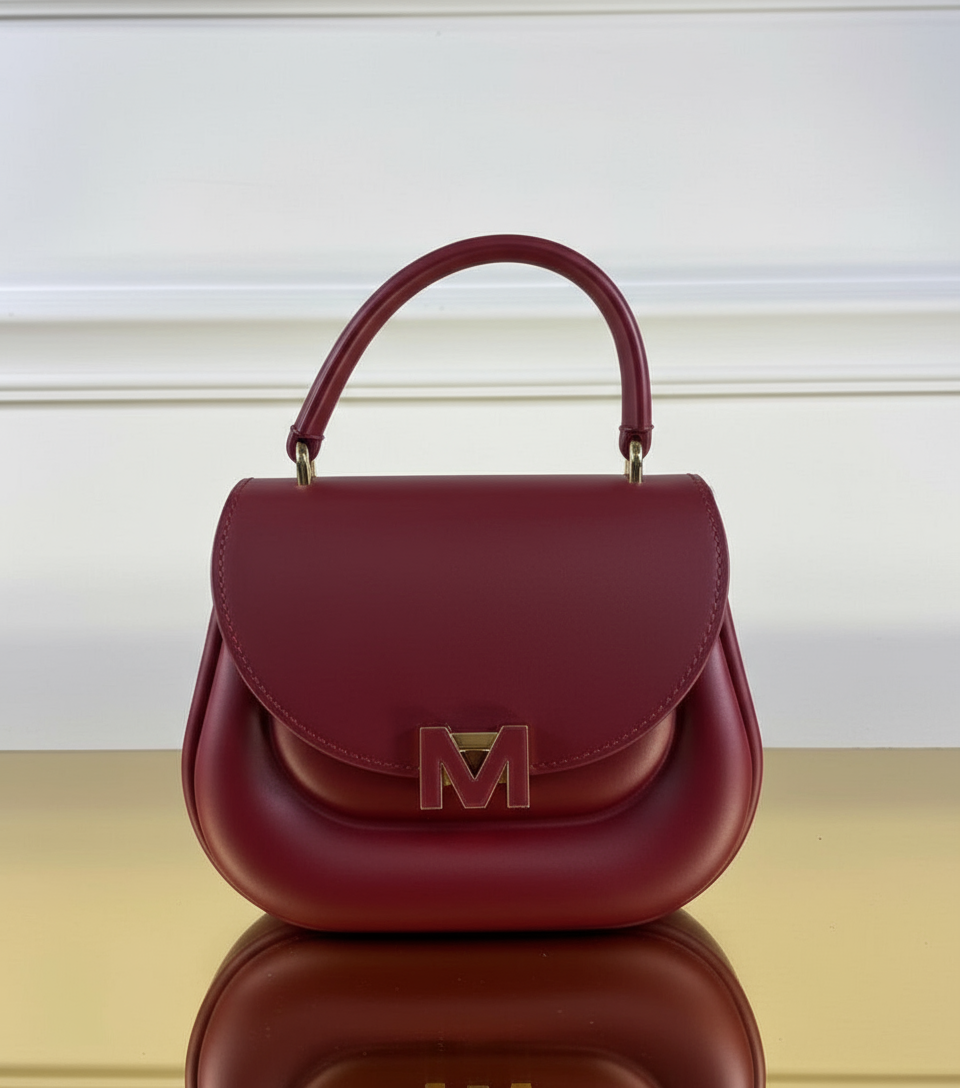 Borsa MARC ELLIS -FLAT JELLY- red/oro