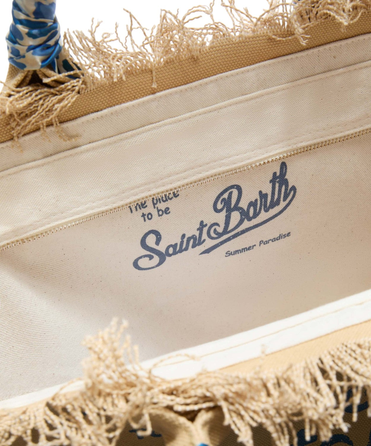 Borsa SAINT BARTH -FOULAR/beige-