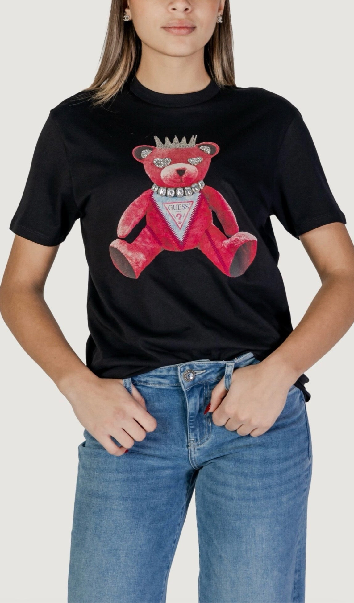 T-SHIRT GUESS PINK BEAR