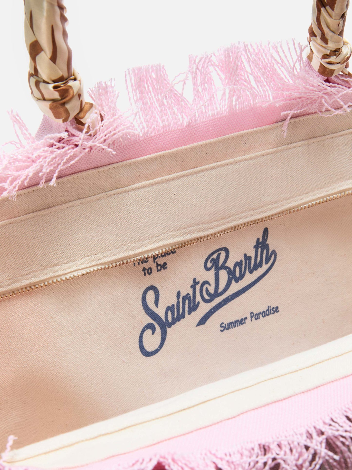 Borsa SAINT BARTH -FOULAR/rosa-