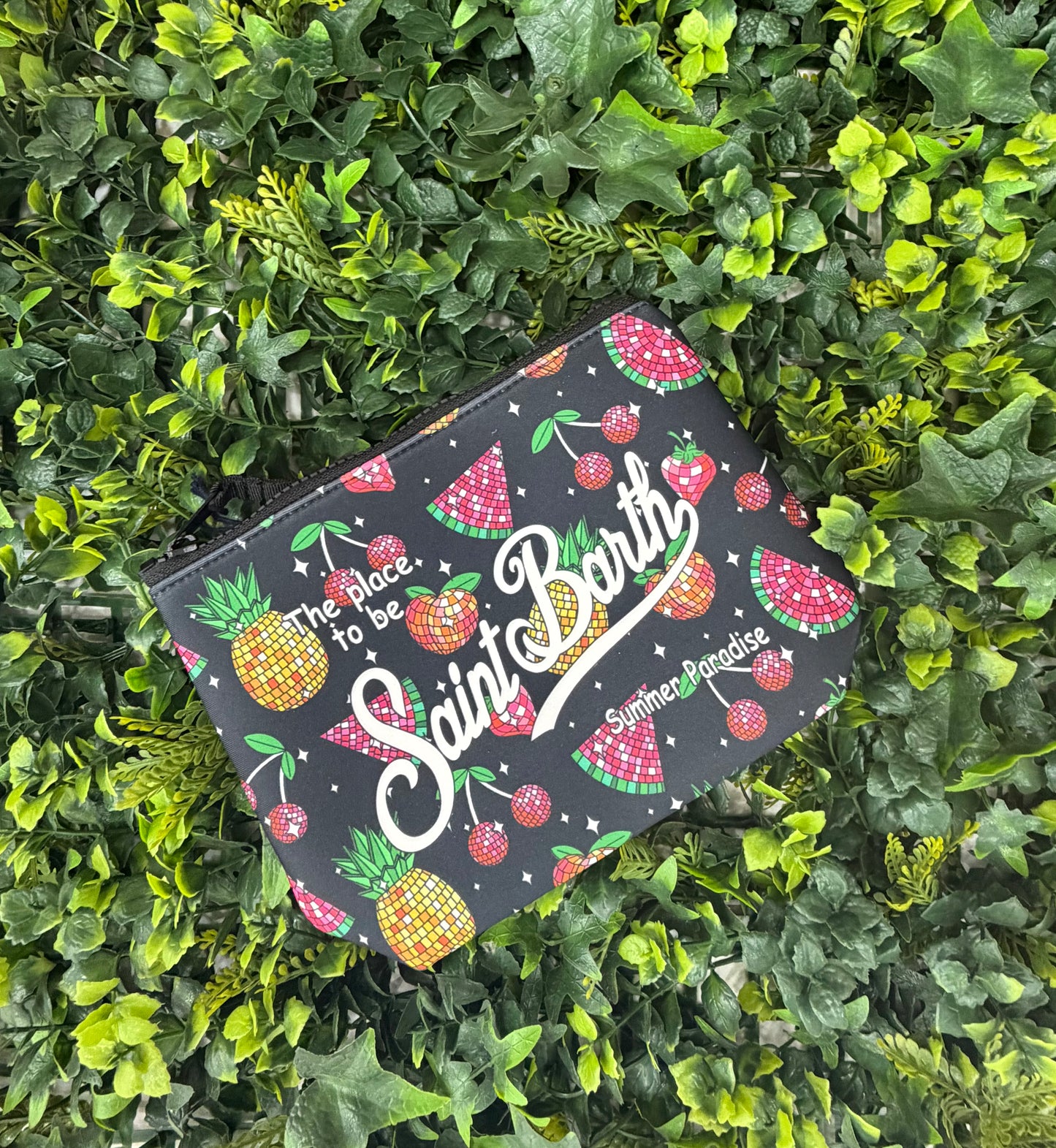 Pochette SAINT BARTH -ALINE fantasia mista/nero-