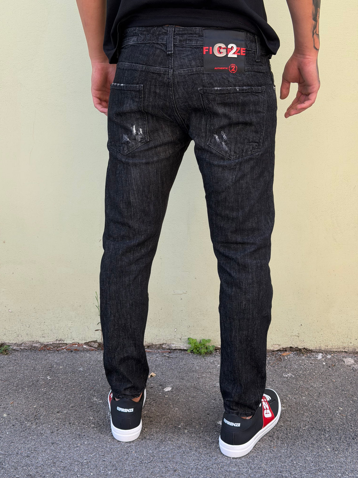 Jeans nero G2 FIRENZE -SNAKE-