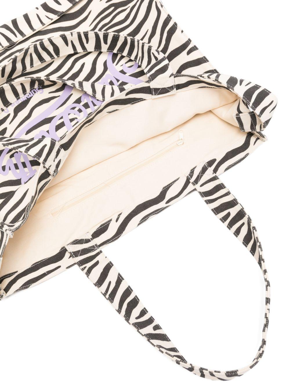 Borsa SAINT BARTH -CANVAS ZEBRA-