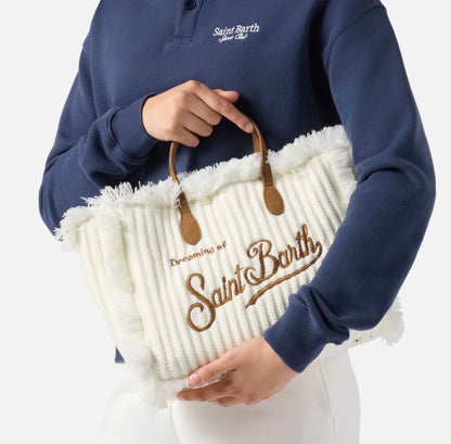 Borsa SAINT BARTH-COLETTE WOOL RIB-