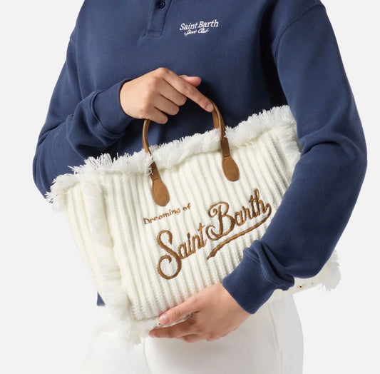 Borsa SAINT BARTH-COLETTE WOOL RIB-