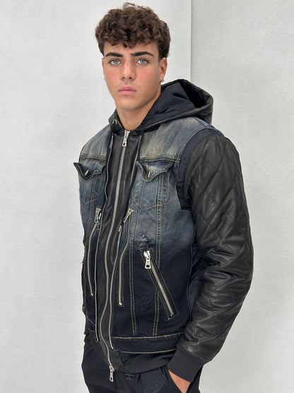Giubbotto pelle LEATHER JACKET -JEANS/PELLE-