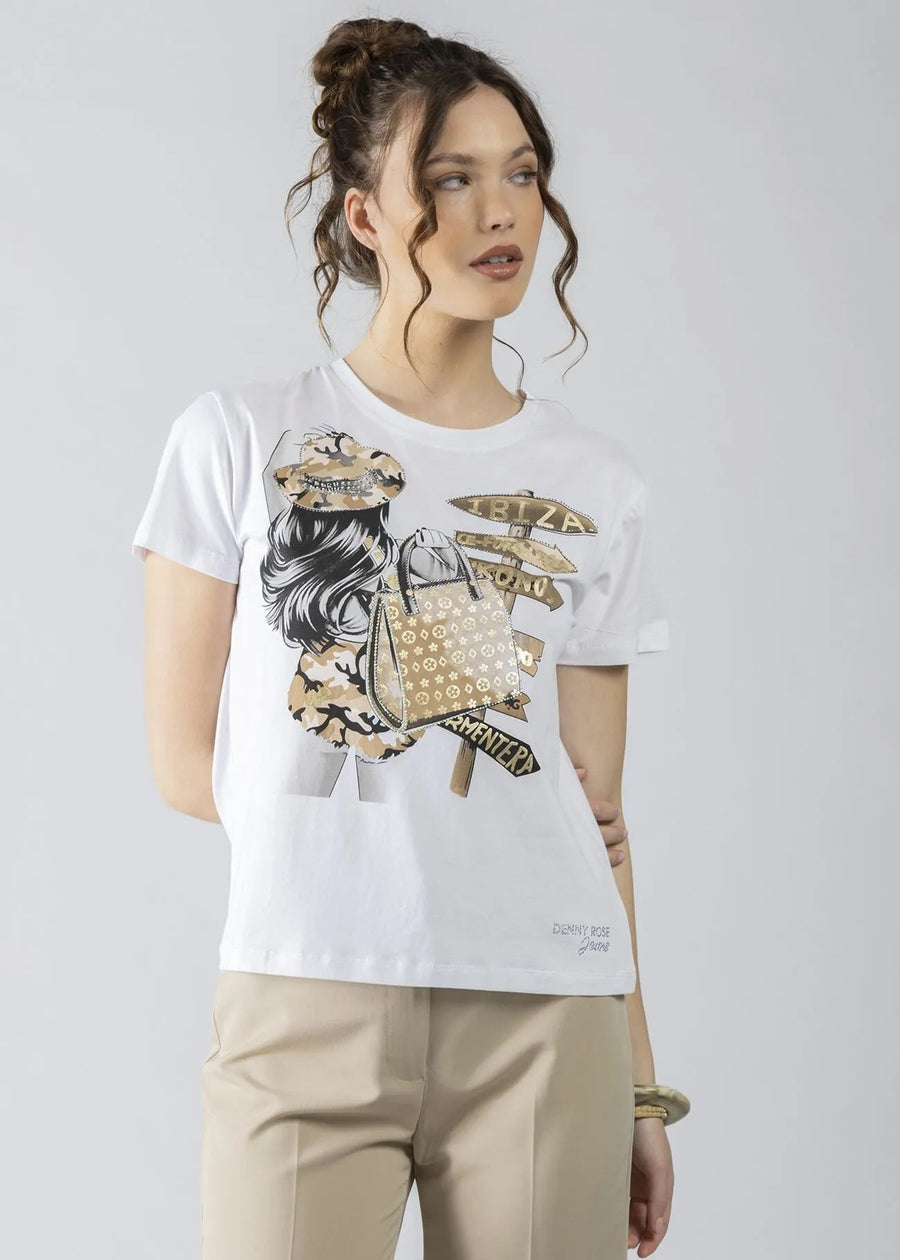 T shirt DENNY ROSE 64044