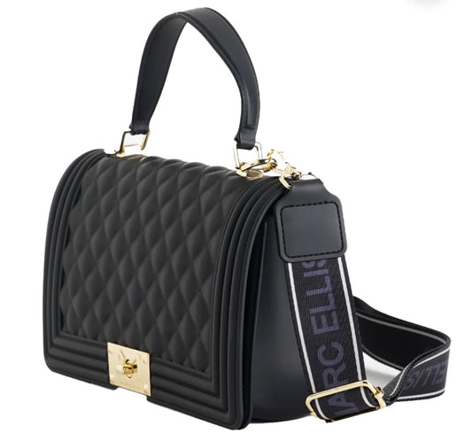 Borsa MARC ELLIS -FRAT SQUARE M- nero/oro