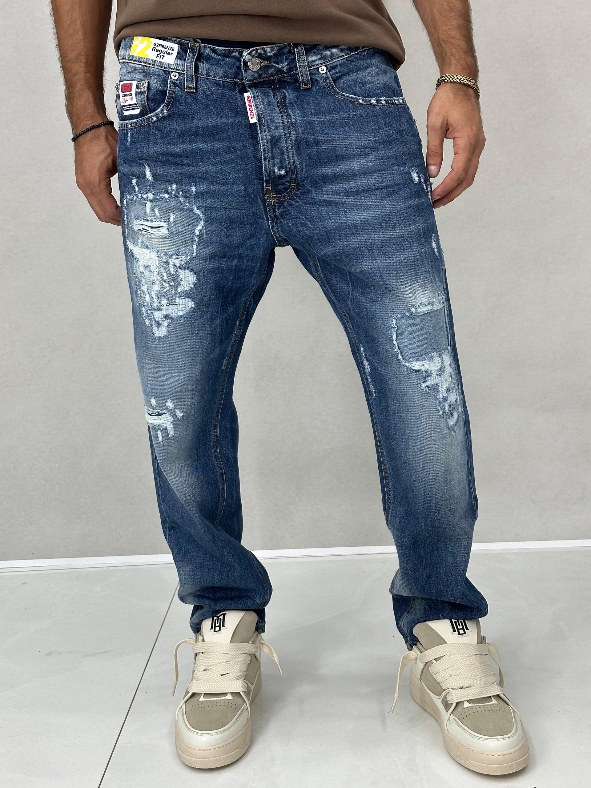 Jeans G2 FIRENZE -BROKENJEANS- – Officina Luxury