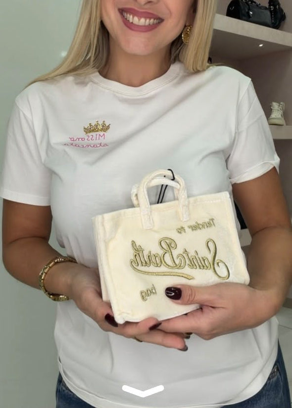 T shirt SAINT BARTH -EMILI MISS/panna-