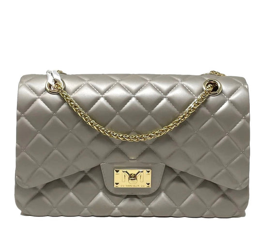 Borsa MARC ELLIS -FLAT FALCON M- grigio/oro