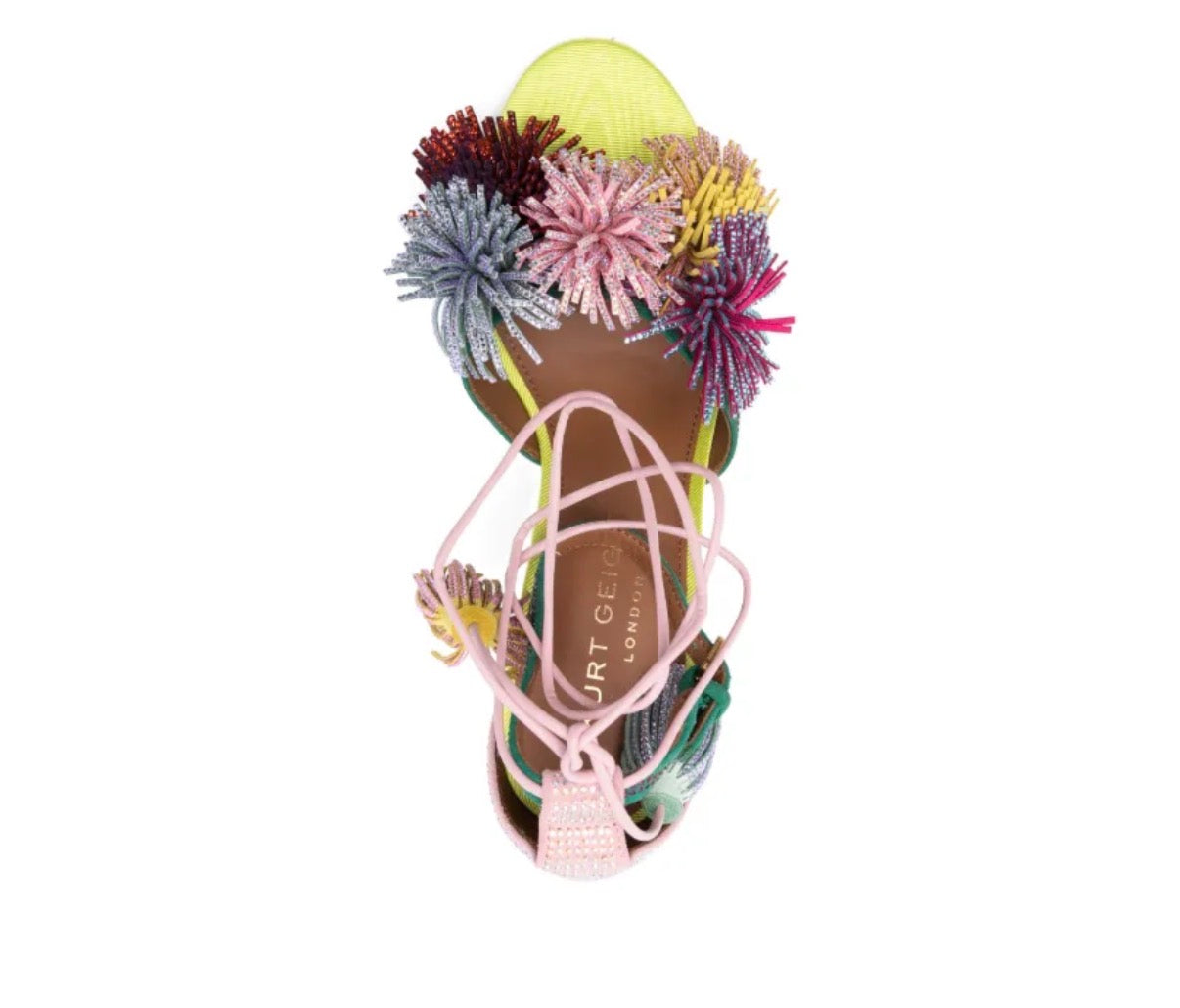Sandalo KURT GEIGER - POM POM OTHER COMBS/fluo