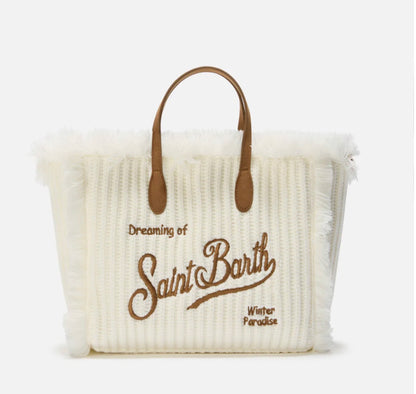 Borsa SAINT BARTH-COLETTE WOOL RIB-
