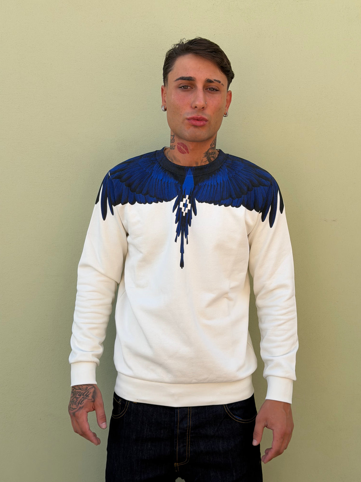 Felpa girocollo MARCELO BURLON / COUNTRY OF MILAN -F6CMMASW043-