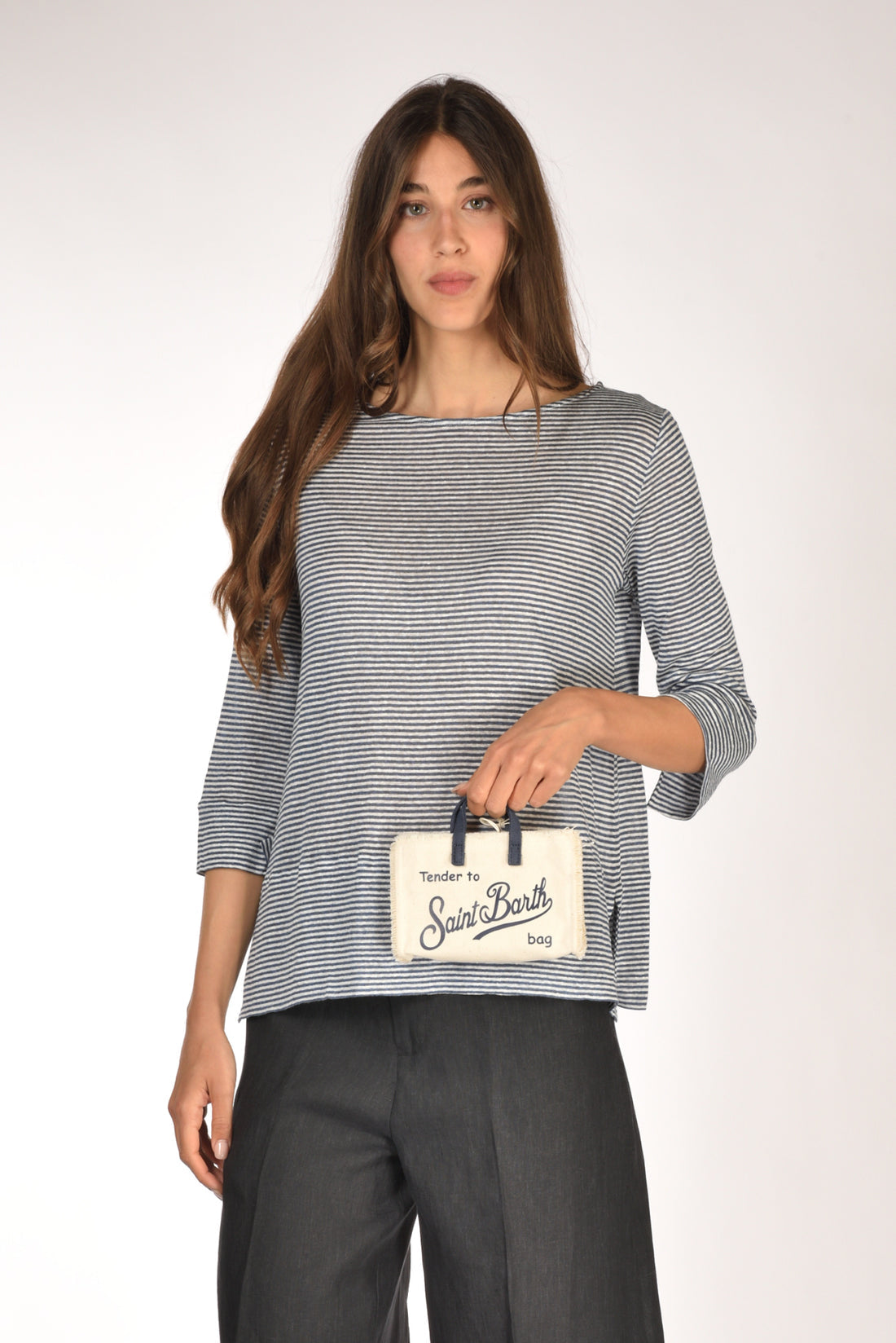 Phone bag SAINT BARTH -panna/blu