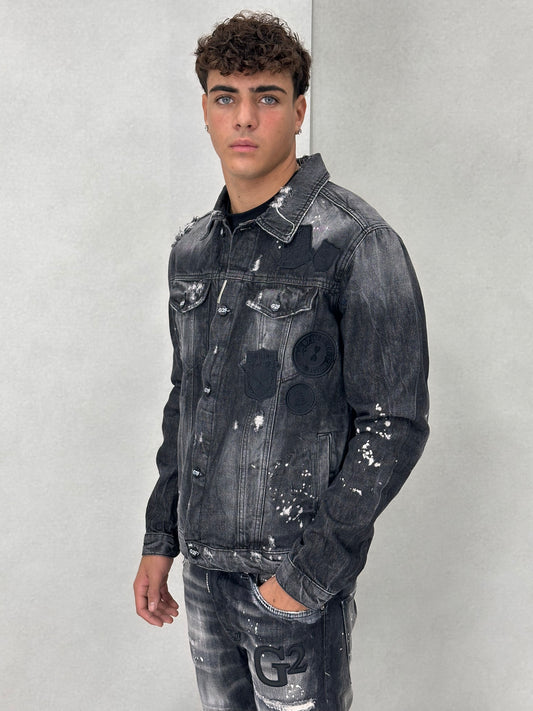 Giacca jeans G2 FIRENZE -DARKHOLE-