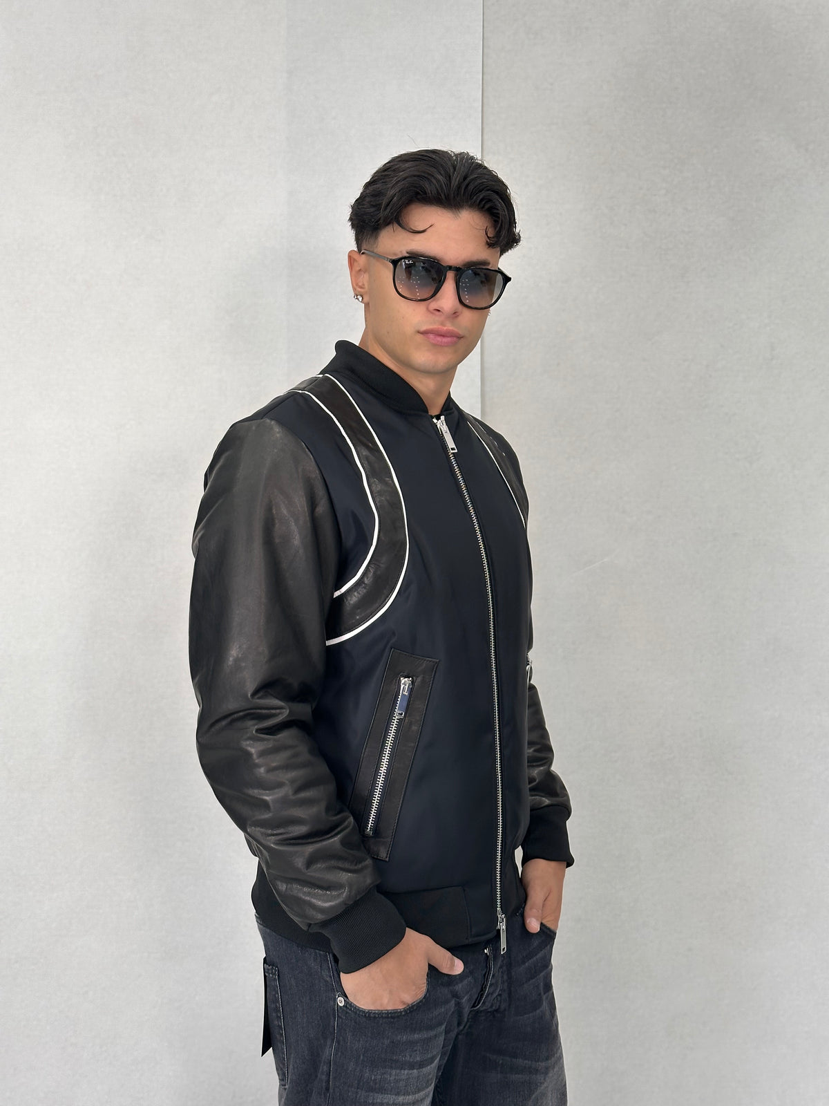 Giubbotto in pelle LEATHER JACKET S2125