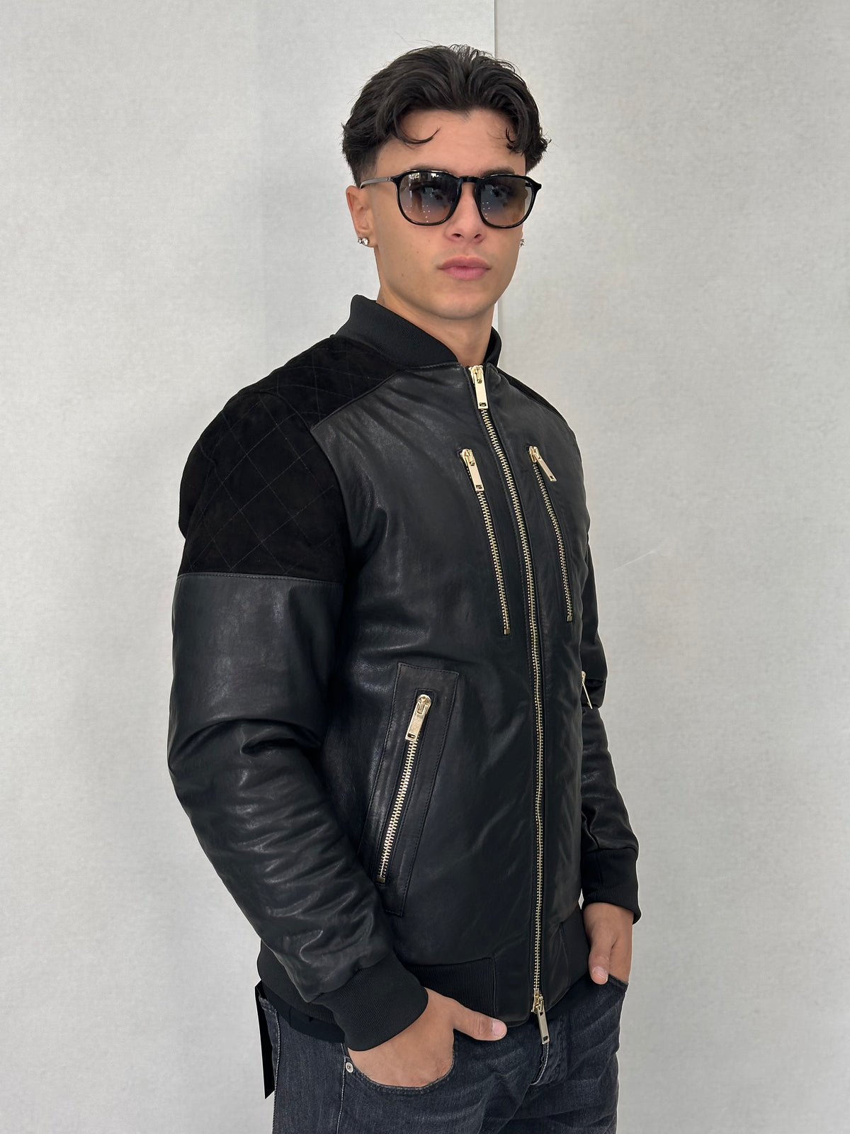 Giubbotto in pelle LEATHER JACKET -CARROXPELLE-