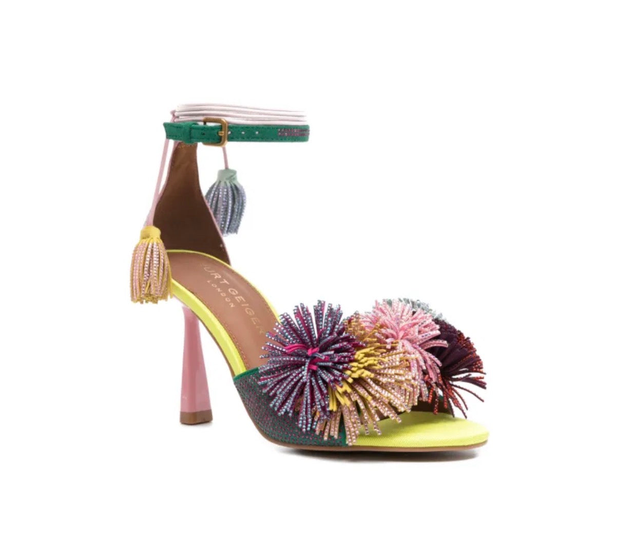 Sandalo KURT GEIGER - POM POM OTHER COMBS/fluo