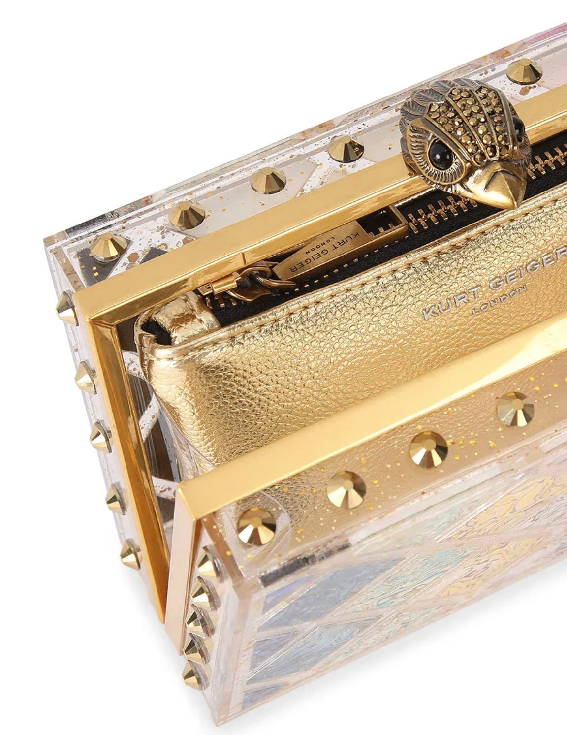 Borsa KURT GEIGER -OTHER CRYSTAL QUILT BOX CLUTCH-