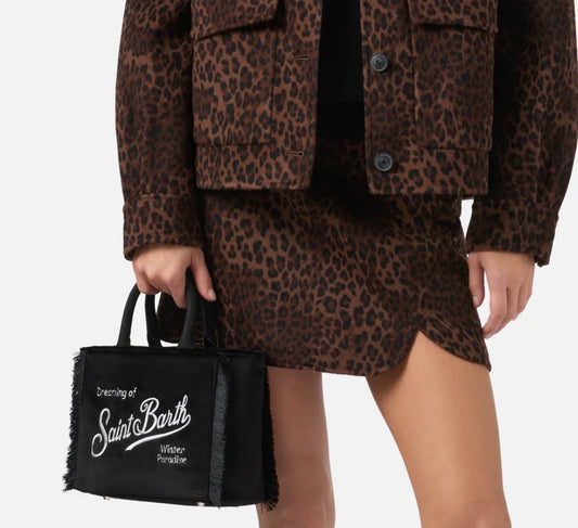 Borsa SAINT BARTH -VANITY MINI VELVET-