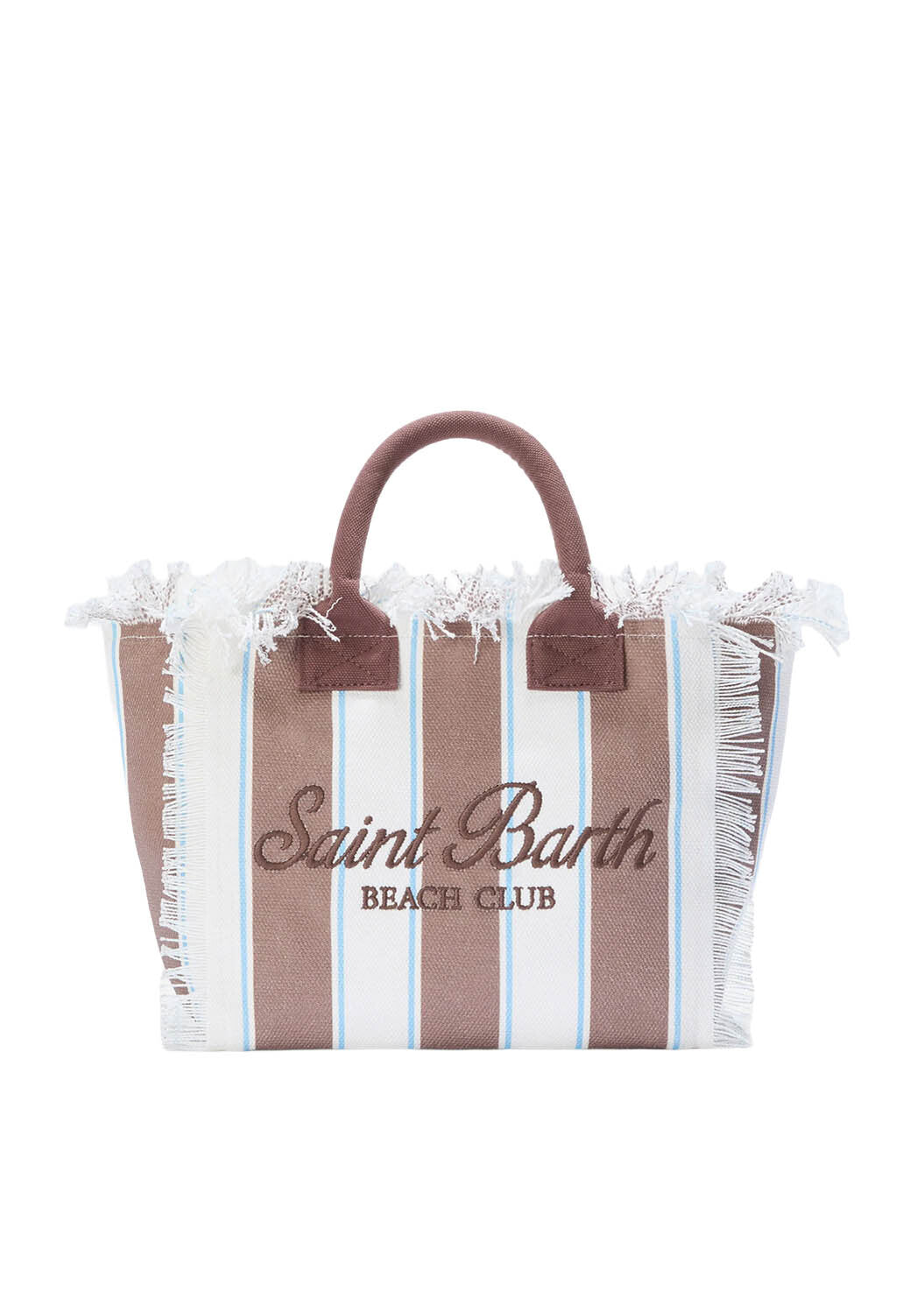 Borsa SAINT BARTH - COLETTE- marrone/celeste
