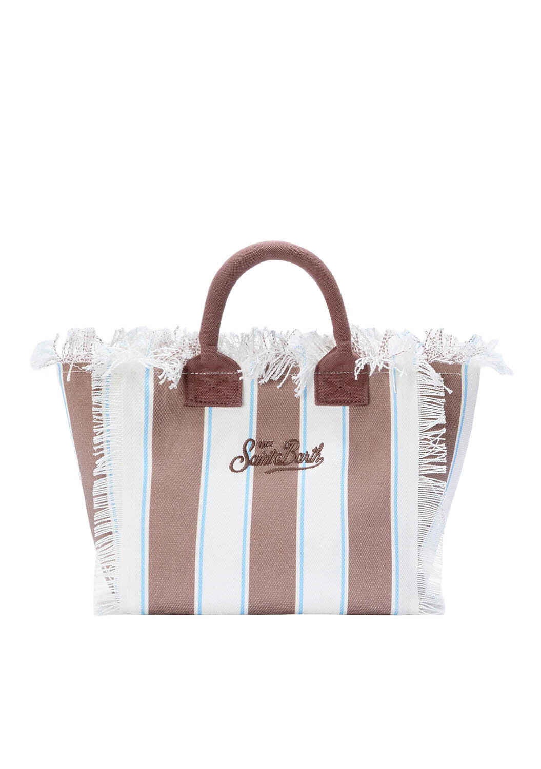 Borsa SAINT BARTH - COLETTE- marrone/celeste