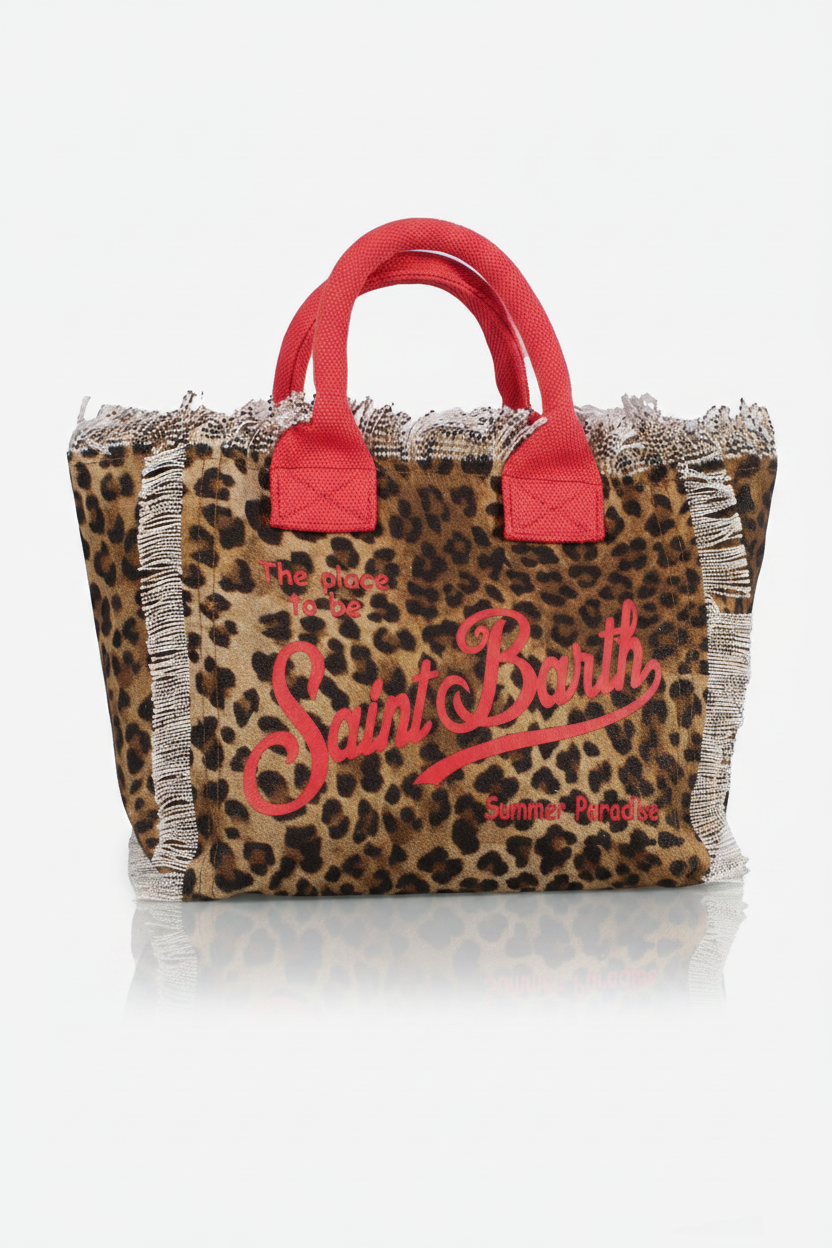 Borsa SAINT BARTH -COLETTEE- maculata/rosso