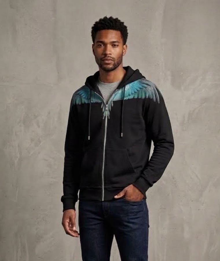 Felpa con cappuccio e zip MARCELO BURLON / COUNTY OF MILAN -F6CMMAZH054-