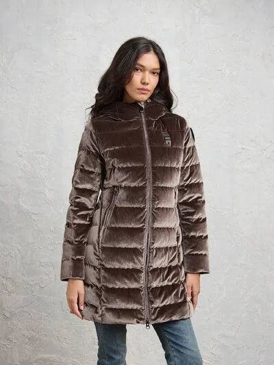 Giubbotto lungo in velluto BLAUER -VELLY LONG-