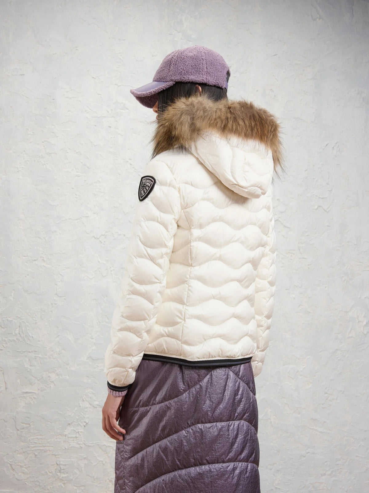 Giubbotto corto donna con pelliccia BLAUER -ALDIE-