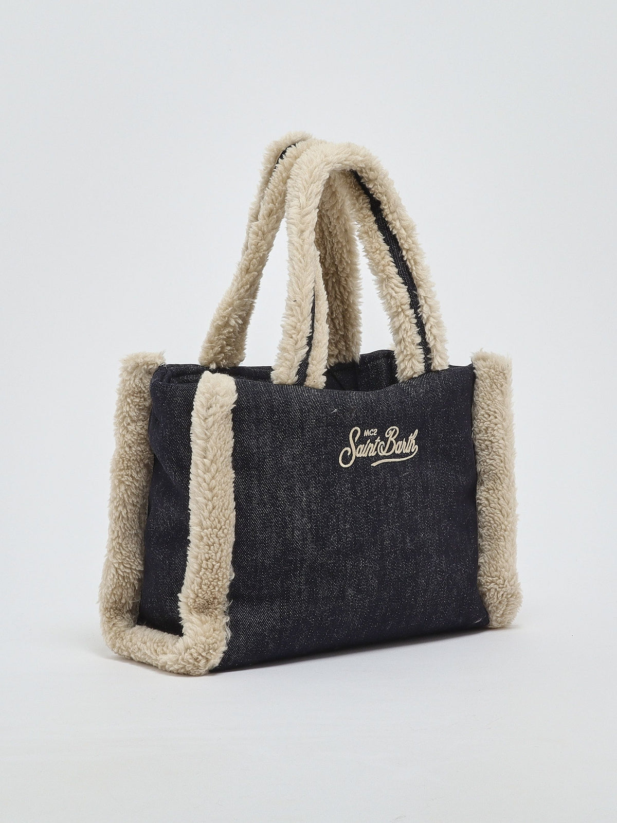 Borsa SAINT BARTH -COLETTE SHEARLING DENIM-