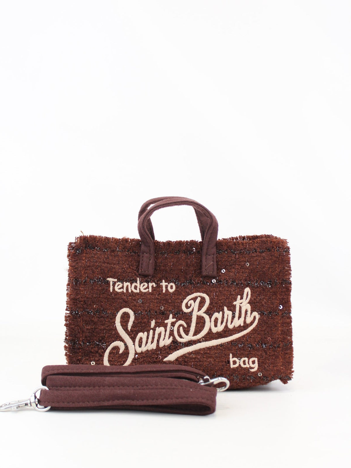 Phone bag SAINT BARTH -GLITTER/bordeaux-