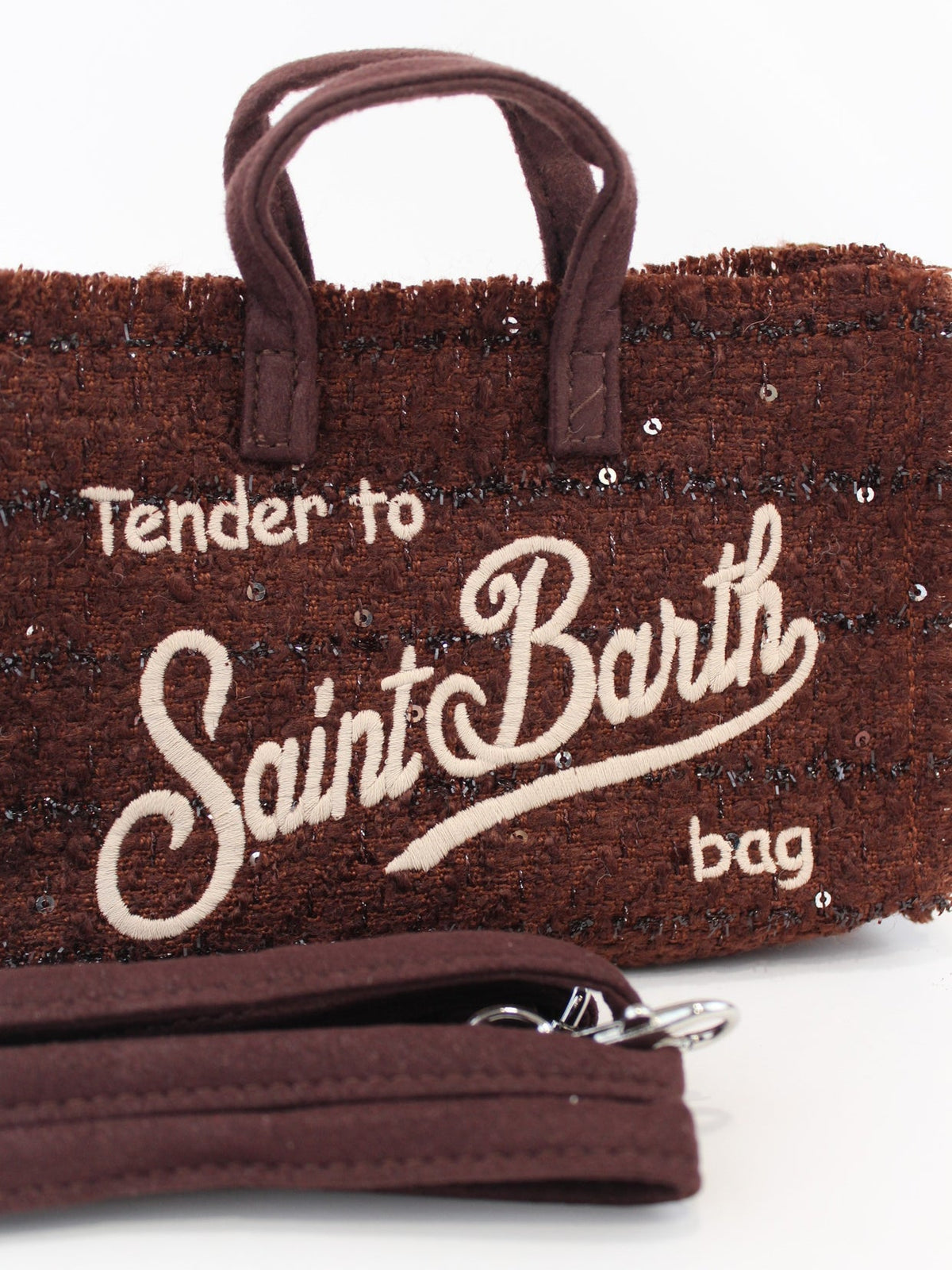 Phone bag SAINT BARTH -GLITTER/bordeaux-