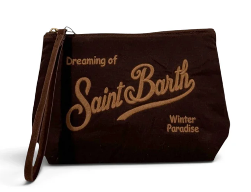 Pochette SAINT BARTH -ALINE WAX/marrone-