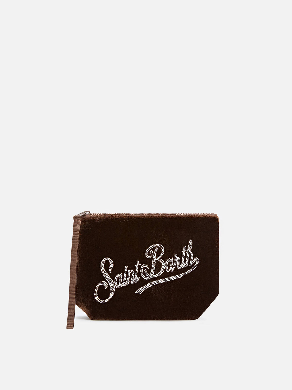 Pochette SAINT BARTH -VELVETALINE/marrone-