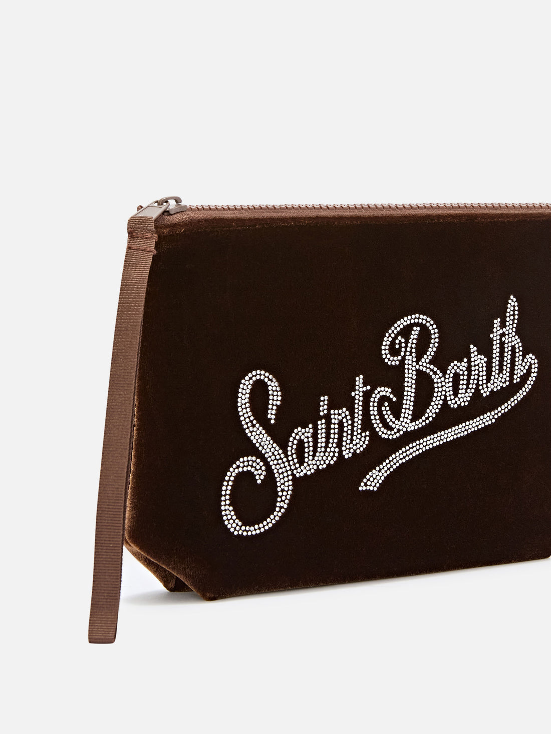 Pochette SAINT BARTH -VELVETALINE/marrone-