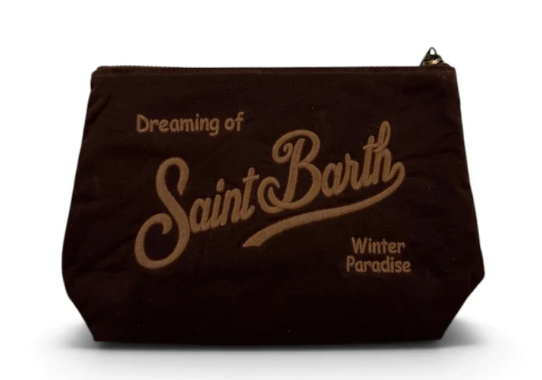 Pochette SAINT BARTH -VELVETALINE/moro-