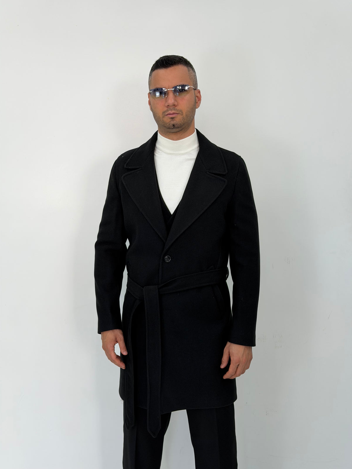 Cappotto lungo MORO -MIG2725-