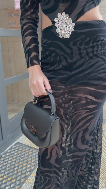 Borsa MARC ELLIS -FLAT JELLY- black/CDF